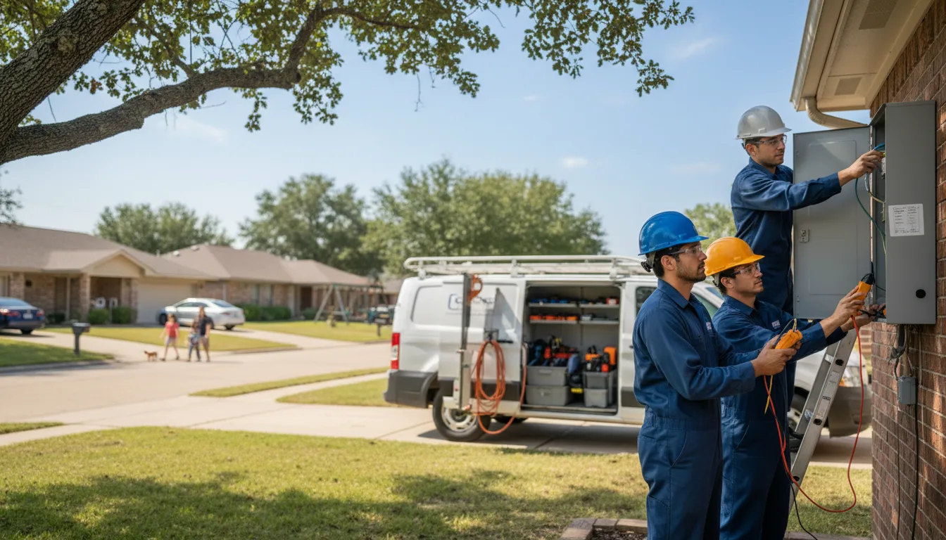 Certified electrician providing emergency electrical services in River Pines, CA